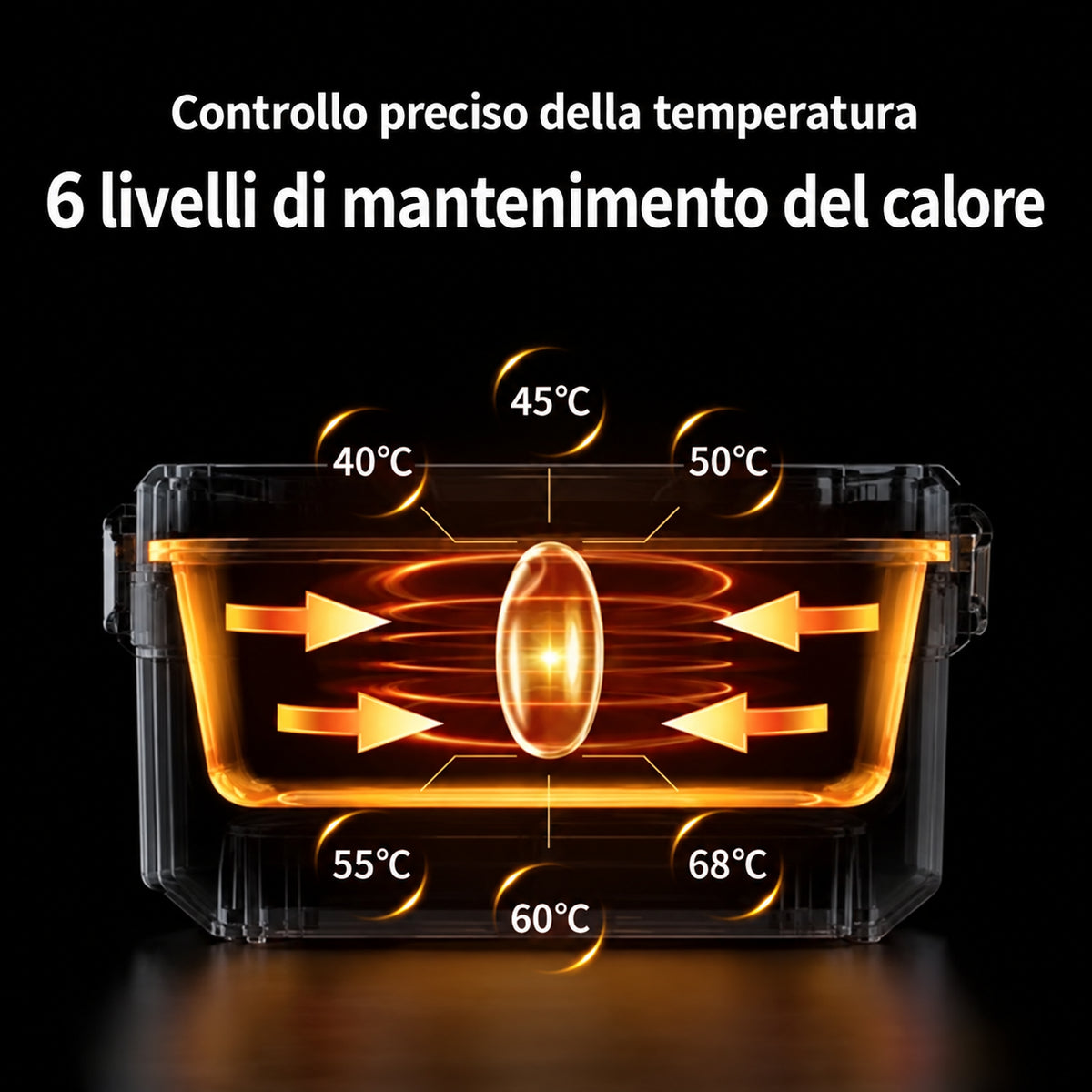 VULCOR — Portapranzo riscaldante senza fili