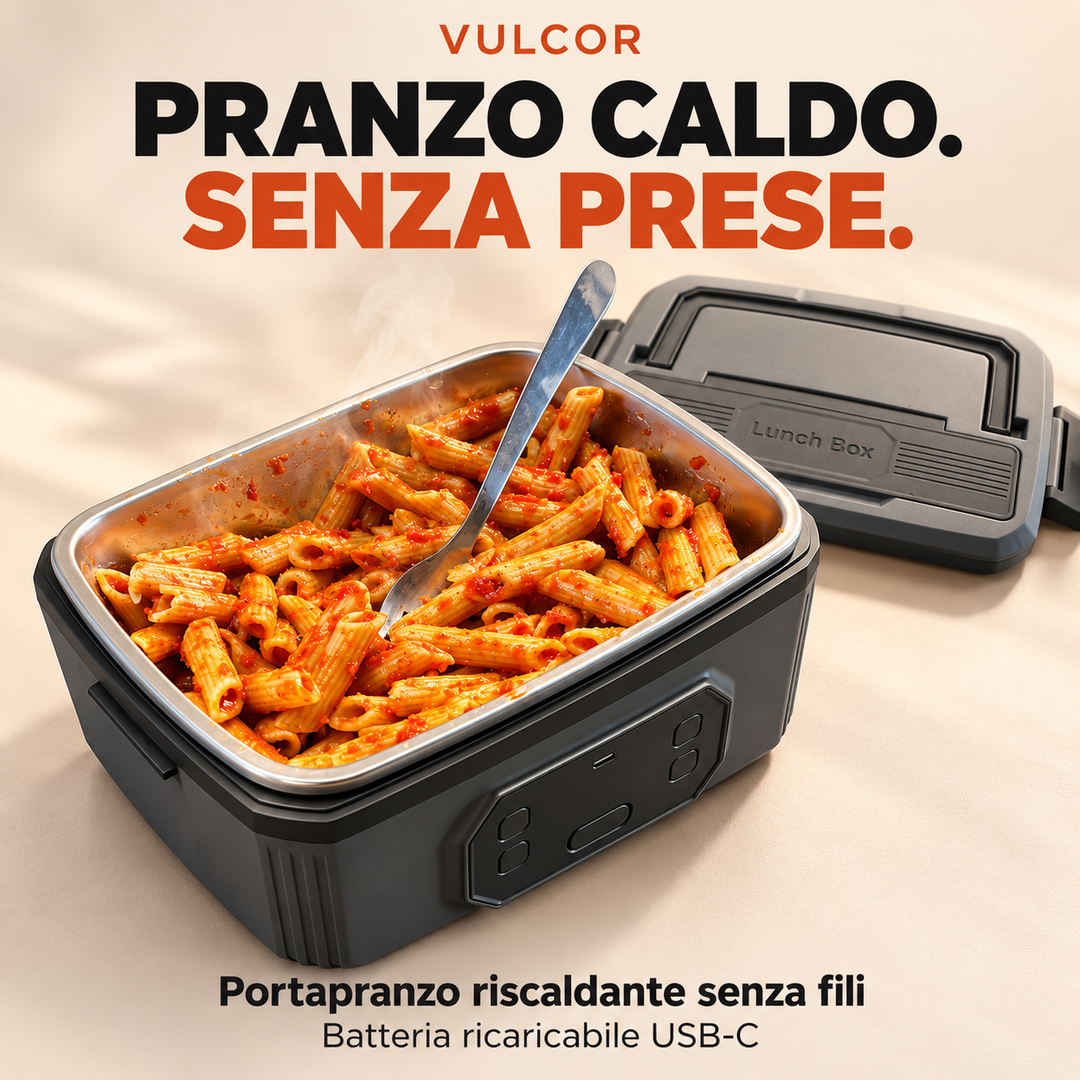 VULCOR — Portapranzo riscaldante senza fili
